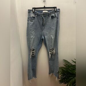 Hidden- Distressed Denim